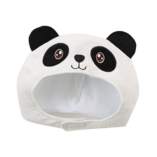 Supvox Cartoon Kopfbedeckung Plüsch Tierhut Panda Kostümhut Cosplay Pandahut Party Pandahut Erwachsene Plüsch Panda Festliche Kopfbedeckung Dekorative Kopfbedeckung Cosplay Kopfbedeckung von Supvox