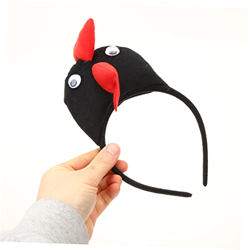 Supvox Chicken Cosplay Kostüm Set mit Haarreifen Fliege Handschuhen und Leichtes Bequemes Tierkostüm für Ostern Halloween Fasching und Schulaufführungen von Supvox