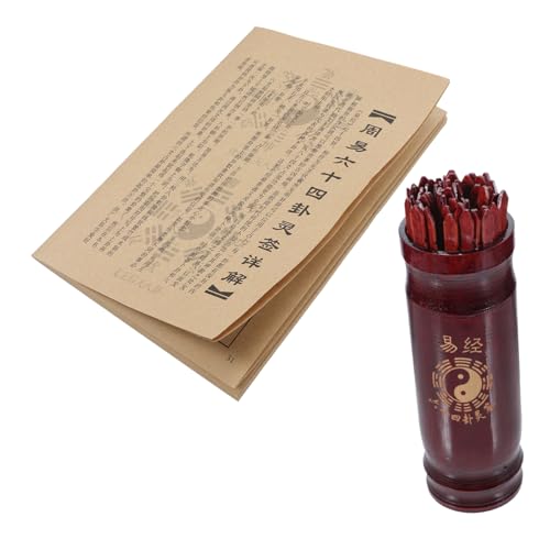 Supvox Chinesisches Wahrsage Stäbchen Stäbchen und Aufbewahrungsbecher Leicht Tragbares Divinationsspiel für Familie Tempel Festliche Anlässe Traditionelles Feng Shui Zubehör Supvox Chinesisches Wahrsage Stäbchen Stäbchen und Aufbewahrungsbecher Leicht Tragbares Divinationsspiel für Familie Tempel Festliche Anlässe Traditionelles Feng Shui Zubehör von Supvox