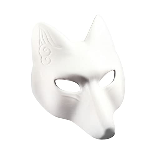Supvox DIY Fuchsmaske Leere Halloween Maske für Kreative für Cosplay und Maskerade Partys zum Bemalen Freunden Supvox DIY Fuchsmaske Leere Halloween Maske für Kreative für Cosplay und Maskerade Partys zum Bemalen Freunden von Supvox
