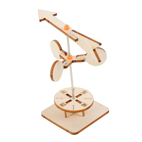 Supvox DIY Windfahne DIY Montagespielzeug DIY-Montagespielzeug zum Zusammenbau von Windfahnen für holzspielzeug Experimentierset DIY Windfahne hölzern von Supvox
