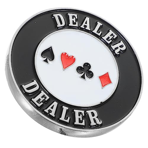 Supvox Dealer Button Für Poker Robustes Pokerzubehör Für Partyspiele Für Spieler Und Kartendealer Praktisch Und Langlebig von Supvox