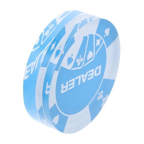 Supvox Acryl Dealer Button Für Poker Professionelles Zubehör Für Turniere Und Spiele Robust Und Langlebig Für Freizeitspiel Blau Supvox Acryl Dealer Button Für Poker Professionelles Zubehör Für Turniere Und Spiele Robust Und Langlebig Für Freizeitspiel Blau von Supvox