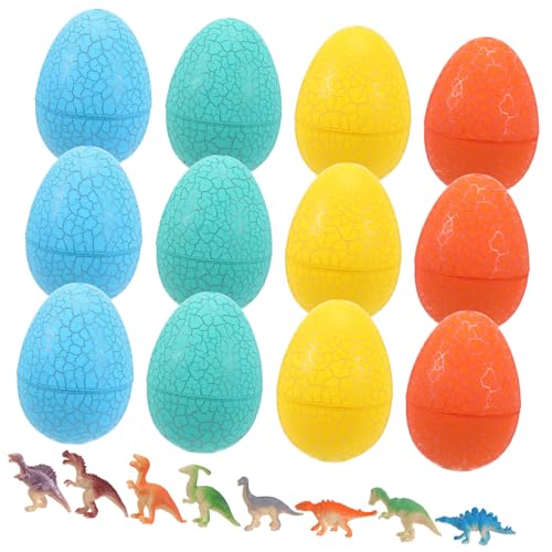Supvox Dinosaurier Eier mit Crack eiern und Figuren Vielseitiges Lernspielzeug für Kleinkinder Pädagogisches Dinosaurier Ausgrabungsset Sicher und Robust für Ab Jahren von Supvox