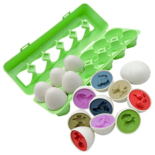 Supvox Dinosaurier Matching Eier für Kleinkinder Jahre Buntes Lernspielzeug zur Farb und Form Erkennung Sichere Kunststoff Eierspielzeuge ohne Scharfe Kanten Pädagogisch Konzentration und Supvox Dinosaurier Matching Eier für Kleinkinder Jahre Buntes Lernspielzeug zur Farb und Form Erkennung Sichere Kunststoff Eierspielzeuge ohne Scharfe Kanten Pädagogisch Konzentration und von Supvox