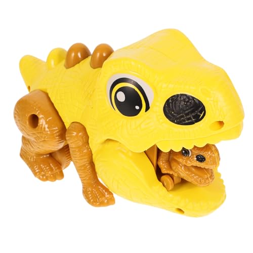 Supvox Dinosaurier Spielzeugauto mit Druckknopf Simulation Dinosauriermodell Beweglich und Leicht Geeignet für Jungen und Mädchen Fördert Motorische Fähigkeiten und Kreatives von Supvox