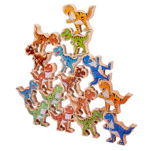 Supvox Dinosaurier Stapelspiel Holzspielzeug für Kleinkinder Pädagogisches Montessori Bauklötze Fördert Feinmotorik Hand Auge Koordination und Soziales Lernen Supvox Dinosaurier Stapelspiel Holzspielzeug für Kleinkinder Pädagogisches Montessori Bauklötze Fördert Feinmotorik Hand Auge Koordination und Soziales Lernen von Supvox
