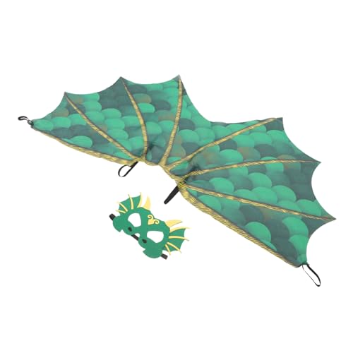 Supvox Dinosaurier Umhang Halloween Kostüm Wing Cape für Cosplay Party Bühnenauftritt Atmungsaktiv Grün Leicht und Beweglich Geeignet für Maskerade und Verkleidung von Supvox