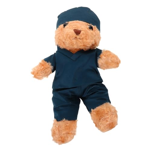 Supvox Doctor Bear Kuscheltier mit Weichem Plüsch Niedlicher Bär in Pflegekleidung Leicht Tragbar Perfektes Abschlussgeschenk für Pflege und Medizinstudenten Souvenir für Schule und von Supvox