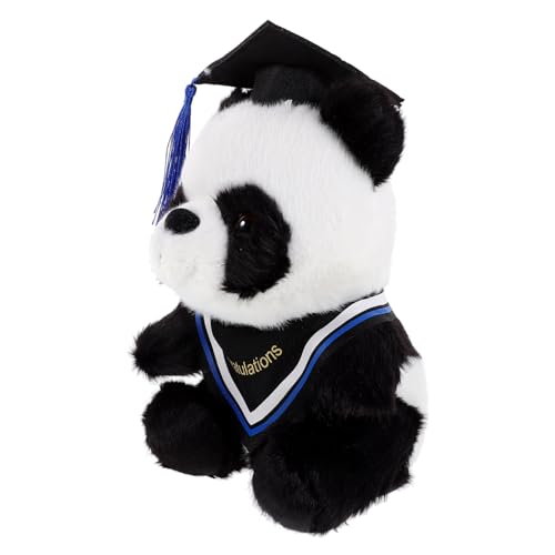 Supvox Doktor Panda Puppe Abschluss Stofftier gefüllter Panda Niedliche Cartoon-Panda-Statue Absolvent Stofftier ausgestopftes Bär der Abschlusssaison Stofftiere Plüsch Blau von Supvox