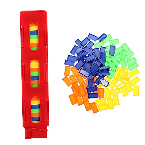 Supvox Domino Spielzeuge Tüten mit Kreatives Lernspielzeug für Fördert Konzentration und Fantasie für Eltern Junge Mädchen Spiele Zufällige Farben Zufällige Farbe von Supvox