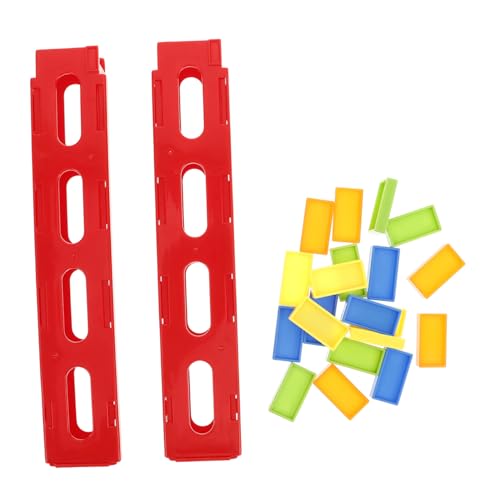 Supvox Domino Zug Zubehör aus Robustem Kunststoff mit Brückenplatte und Automatischem Kartenhalter Kompatibel mit Domino und Zugsets Kindersicheres Erweiterbares für Kreatives von Supvox