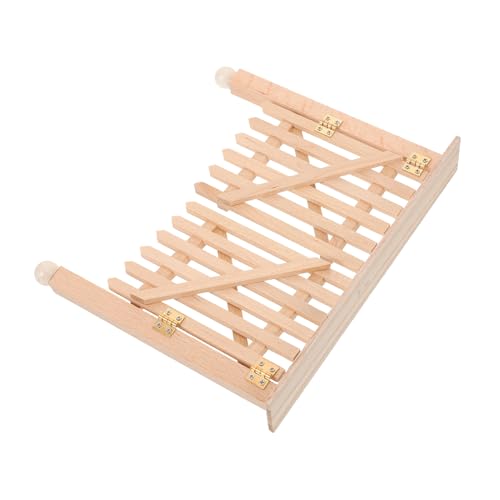 Supvox Puppenhaustor Miniaturzaun Für Puppenhaus Holzmaterial Mit Doppeltürdesign Kleines Haustormodell Für DIY-Dekoration Und Gartenszenen Zubehör von Supvox