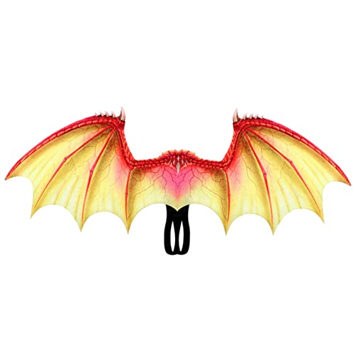Supvox Drachenflügel Kostüm Leichtes Cosplay Party Requisit Halloween Karneval Accessoire Kreatives Flügelset für Mädchen Jungen von Supvox