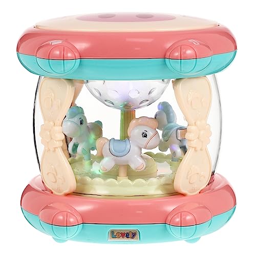 Supvox Drum Story Machine für Babys Kleinkindspielzeug Musikalisches Musikinstrument für Säuglings -Lernspielzeug Kindermusikinstrumente Kinderinstrument Abs Rosa von Supvox