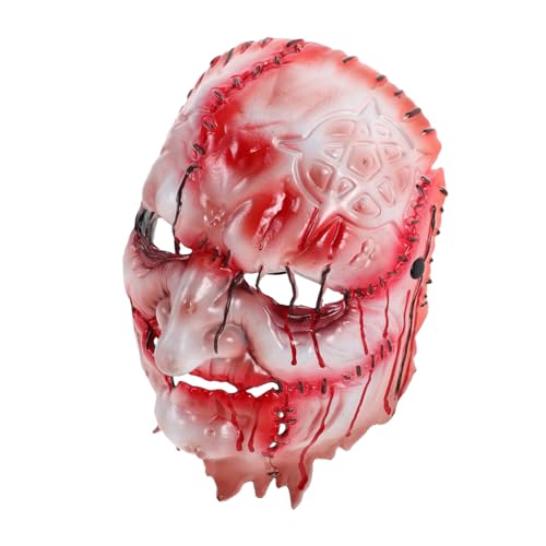 Supvox EVA Halloween Hexenmaske Realistisch Gruselig Verstellbar Leicht Atmungsaktiv für Party Cosplay Rollenspiel Festtagsdekoration von Supvox