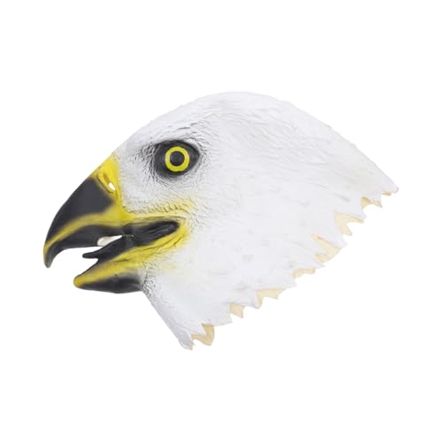 Supvox Eagle Head Halloween Maske Lustige Tiermaske für Kostümparty Einzigartige Tier Kopfbedeckung für Halloween Festivals und Cosplay Weiß Supvox Eagle Head Halloween Maske Lustige Tiermaske für Kostümparty Einzigartige Tier Kopfbedeckung für Halloween Festivals und Cosplay Weiß von Supvox