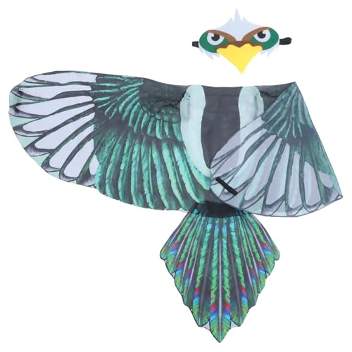 Supvox Eagle Themed Umhang Kostüm Set mit Kopfverkleidung für Partys Vogelflügel und Maske für Rollenspiele Fasching und Geburtstagsfeiern Supvox Eagle Themed Umhang Kostüm Set mit Kopfverkleidung für Partys Vogelflügel und Maske für Rollenspiele Fasching und Geburtstagsfeiern von Supvox