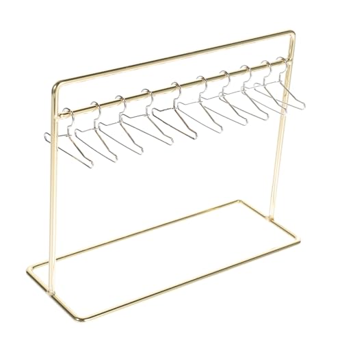 Supvox Edelstahl Mini Puppenkleiderständer Teiliges mit Goldfarbenem Kleiderbügelhalter und Silbernen Mini Kleiderbügeln Langlebig Glatte Oberfläche für Puppenhaus und Supvox Edelstahl Mini Puppenkleiderständer Teiliges mit Goldfarbenem Kleiderbügelhalter und Silbernen Mini Kleiderbügeln Langlebig Glatte Oberfläche für Puppenhaus und von Supvox