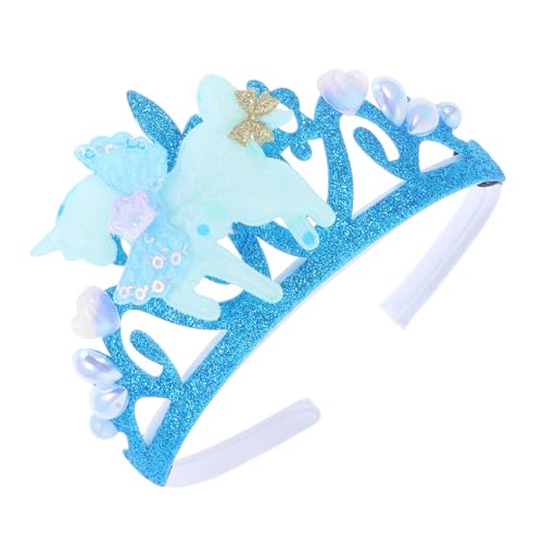 Supvox Einhorn Krone Stirnband Leichtes Haarreif für Mädchen Party Cosplay Geburtstagsfeier Zubehör Niedliches Prinzessinnen Accessoire von Supvox