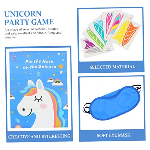 Supvox Einhorn Partyspiel Kreatives und Lustiges Geburtstagsspiel mit Weicher Augenbinde Fördert Geschicklichkeit Einzigartiges für Kindergeburtstag und Familienfeier Supvox Einhorn Partyspiel Kreatives und Lustiges Geburtstagsspiel mit Weicher Augenbinde Fördert Geschicklichkeit Einzigartiges für Kindergeburtstag und Familienfeier von Supvox