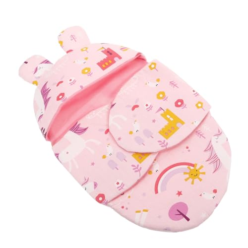 Supvox Einhorn Puppenschlafsack Schlafsack für Puppen Weiche und Atmungsaktive Puppenkleidung Rollenspiele und Wohnaccessoire im Kinderzimmer von Supvox