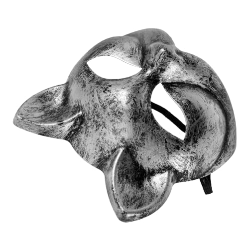 Supvox Einzigartige Katzenmaske Halbgesichtsmaske Vintage Silber Cosplay Tiermaske Komfortabel Leicht Halloween Kostüm Party Maskerade Zubehör für Frauen und Karneval Supvox Einzigartige Katzenmaske Halbgesichtsmaske Vintage Silber Cosplay Tiermaske Komfortabel Leicht Halloween Kostüm Party Maskerade Zubehör für Frauen und Karneval von Supvox