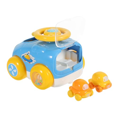 Supvox Ejector Auto für Kleinkinder Blau Kinderfahrzeug mit Dachlenkrad Handliches Fingertrainings von Motorik und Denkvermögen Sicheres Material von Supvox