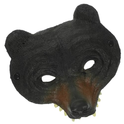 Supvox Elastische Bärenmaske Schwarz Tierkostüm Halbgesichtsmaske Für Karneval Maskerade Party Halloween Cosplay Unisex Supvox Elastische Bärenmaske Schwarz Tierkostüm Halbgesichtsmaske Für Karneval Maskerade Party Halloween Cosplay Unisex von Supvox