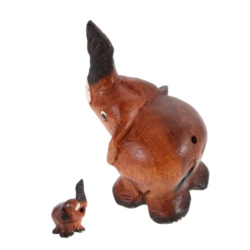 Supvox Elefant Vokalinstrument Tierrufer für klingendes -Trompete gefälschte Trompete Sound produzierendes Kindertrompete Tiere Holz Braun von Supvox
