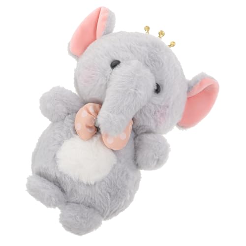 Supvox Elefanten Stofftier Elefant Elefant Kuscheltier Elefant Elefant Stofftier Geschenkidee Stofftier Elefant Lesefreude Elefant Plüsch Elefantenpuppe Samt Grey von Supvox