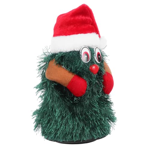 Supvox Elektrische Rotierende Weihnachtsbaumfigur mit Musik Singender und Tanzender Xmas Puppe Interaktives Animiertes für Kleinkinder Festliche Tischdekoration für Party und von Supvox