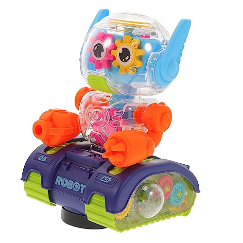 Supvox Elektrischer Roboter Mit Musik Und Licht Transparentes Für Lernen Fördert Die Eltern Junge Mädchen Beziehung Und Verständnis Von Maschinen von Supvox