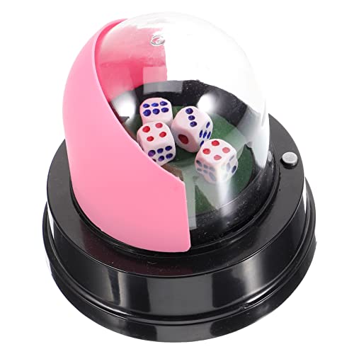 Supvox Elektrischer Würfelbecher mit Basis Kleiner Dice Shaker Cup Robust und Einfach zu Bedienen für Party Bar Ktv und Familienfeiern Mit Würfeln für Unterhaltsame Zufällige Farbe von Supvox
