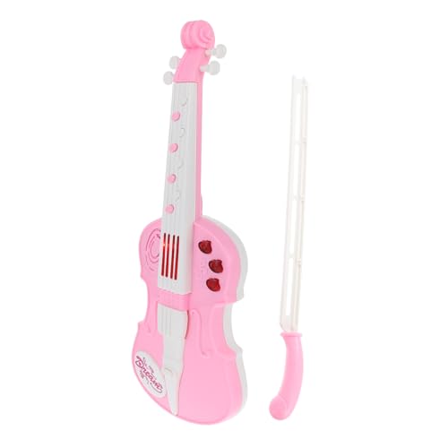 Supvox Elektronische Violine Musikspielzeug Musikinstrumente Kleinkind Musikinstrumente Pädagogisches Musikspielzeug Musikaufklärungsspielzeug Musikpädagogisches Abs Kunststoff Rosa von Supvox