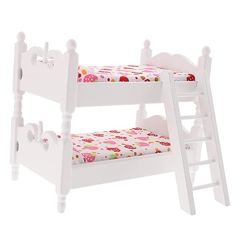 Supvox Etagenbett Für Puppenhaus Doppelbett Mit Schlafzimmer Zubehör Für Kinderzimmer Dekoration Sichere Und Langlebige Puppenmöbel Für Miniaturspielzeug Supvox Etagenbett Für Puppenhaus Doppelbett Mit Schlafzimmer Zubehör Für Kinderzimmer Dekoration Sichere Und Langlebige Puppenmöbel Für Miniaturspielzeug von Supvox
