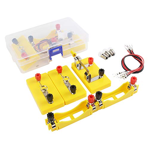Supvox Experimentierkasten Schaltung Elektronik-kit Basis-schaltungsbausatz Schaltungs-lernkit Leitungsexperiment -kit Kunststoff Metall Zufällige Farbe von Supvox