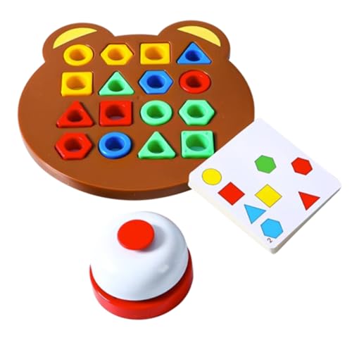 Supvox Farb und Form Matching aus Pädagogisches Puzzle für Vorschulkinder Interaktives Lernspiel und Feinmotorik Robustes Eltern Junge Mädchen Gesellschaftsspiel von Supvox