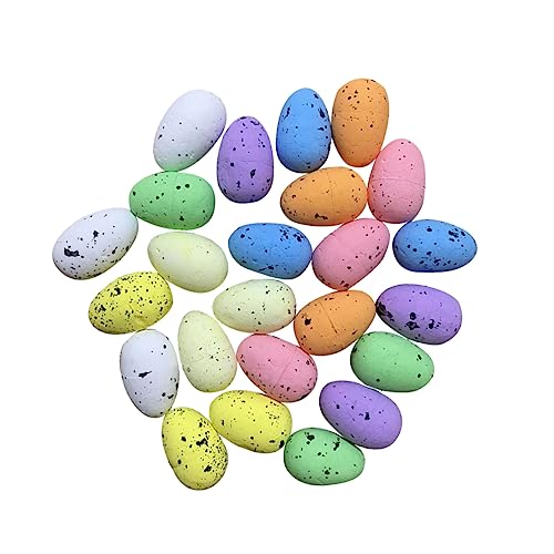 Supvox Farbige Fake Ostereier Simulierte Wachteleier für Dekoration und Basteln Mischfarben für Ostern und Frühlingsfeiern Zufällige Farbe Zufällige Farbe von Supvox