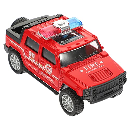 Supvox Feuerwehrauto Für Räder LKW Feuerwehrauto Modelle Lernspielzeug Feuerwehrauto Zurückzieh Feuerwehrauto Realistisches Feuerwehrauto Simuliertes Feuerwehrauto Legierung von Supvox