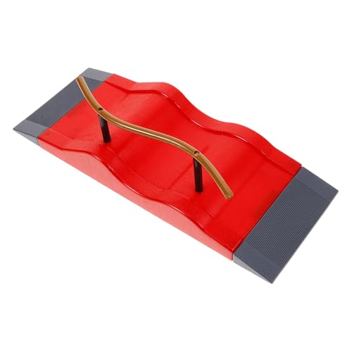 Supvox Finger Skateboard Park Ramp Mini Skateboard Ramp für Training Einfache Montage DIY Design für Erwachsene Perfektes Skatepark Zubehör von Supvox