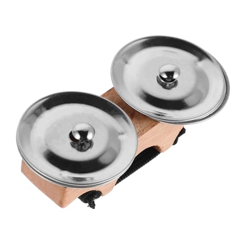 Supvox Fingerbecken Handbecken Für Zubehör Für Trommeln Klingeln Becken Tamburin Für Handglocken Musikinstrument Tamburin Finger Becken Glockenbecken Metall von Supvox