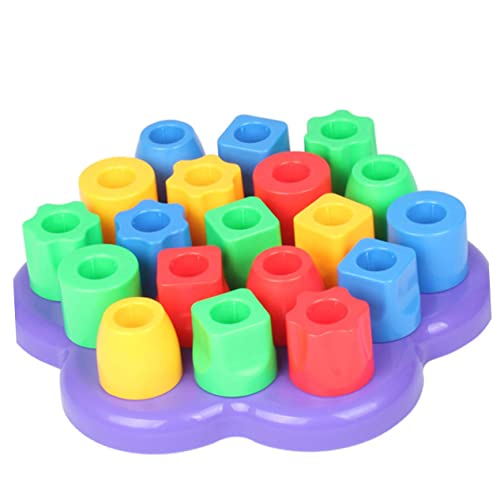Supvox Frühförderung Lernspielzeug Stapelspiel Geometrische Formen Erkennen Bunte Bausteine Montessori Ab Jahr Motorik Regenbogen Stapelturm von Supvox