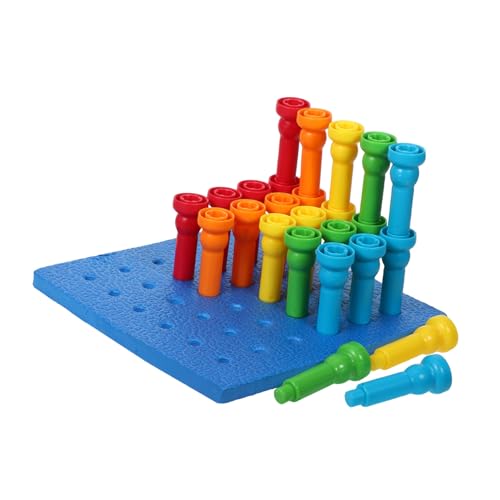 Supvox Frühförderung Peg Board mit Bunten Pilz Stiften zur Farbsortierung und Zählförderung Fördert Feinmotorik und Hand Augen Koordination für Kleinkinder Ab Jahr Supvox Frühförderung Peg Board mit Bunten Pilz Stiften zur Farbsortierung und Zählförderung Fördert Feinmotorik und Hand Augen Koordination für Kleinkinder Ab Jahr von Supvox