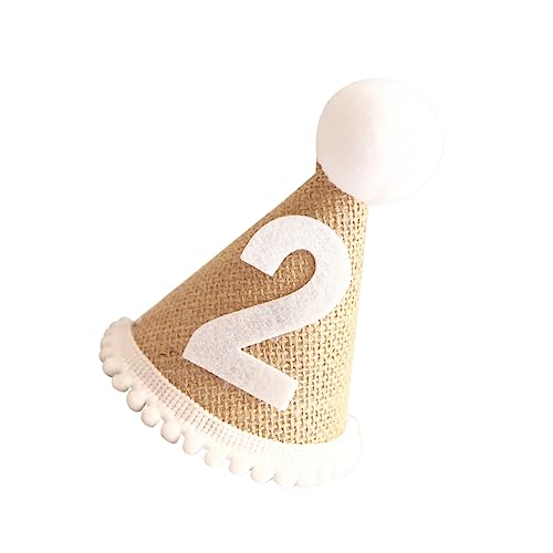 Supvox Geburtstagshut Adorable Leinen Partyhut für Jungen und Mädchen Fotorequisiten für Unvergessliche Geburtstagsfeiern Supvox Geburtstagshut Adorable Leinen Partyhut für Jungen und Mädchen Fotorequisiten für Unvergessliche Geburtstagsfeiern von Supvox