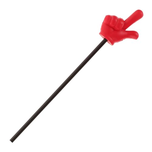 Supvox Gestenstab Kinderzeiger Zum Unterrichten Hand Für Lehrer Sprechende Zeigestäbe Kinderfingerstab Zum Lesen Whiteboard Stick Zeigestab Fingerzeigerstab Roter Kunststoff von Supvox
