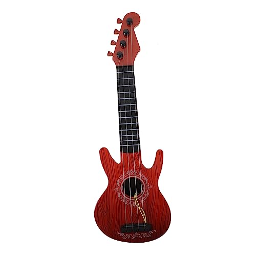 Supvox Gitarre Gitarreninstrument Für Kleinkinder Pädagogisches Musikinstrument Rote Ukulele Als Geburtstagsgeschenk Für Musikneulinge von Supvox