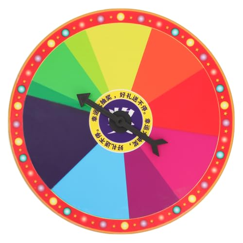 Supvox Glücksspiel Wand drehspiel Drehscheibe Drehbar Leicht Tragbar für Lehraktivitäten Party Prop von Supvox
