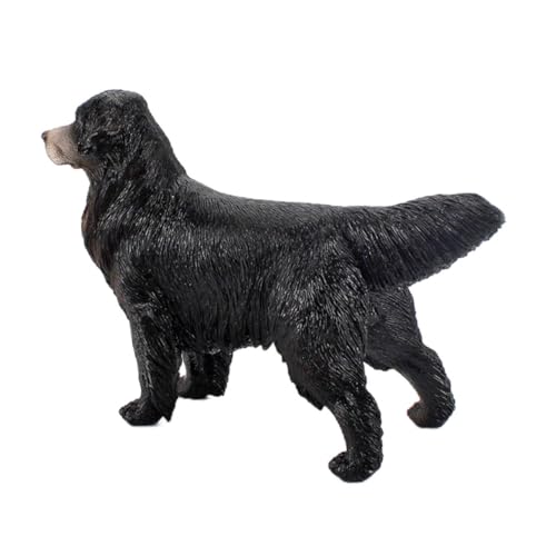 Supvox Golden Retriever-Ornament Figur Simulationshundedekore Fotografie-Requisiten Realistisches Modell Simulation Golden Retriever-Modell Szenenlayout-Requisite Black Plastik von Supvox