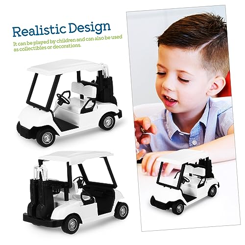 Supvox Golf Cart Modell aus Legierung mit Funktionierenden Rädern Stabiles Golfspielzeug für Jungen Mädchen Dekoratives Sammlerstück und für Golfspieler von Supvox